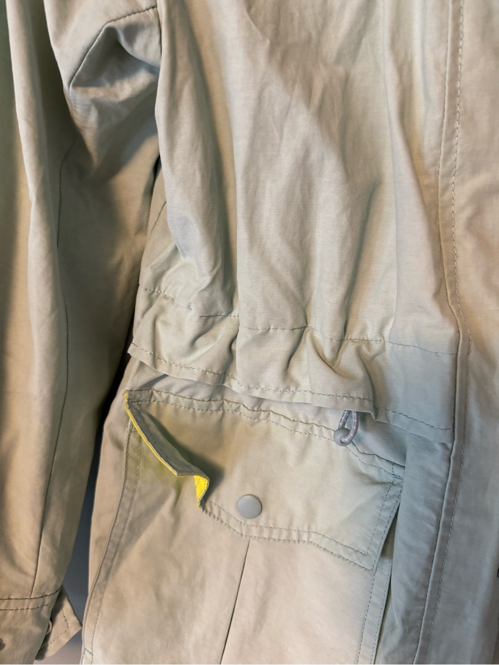 J. Crew Mint Green and lime Utility Jacket with Hood - Picture 7 of 8